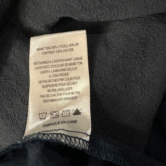 Miss Me Small Mini Dress Sleeveless Embroidered Keyhole Neck Lined Stretch Blue - Picture 10 of 10